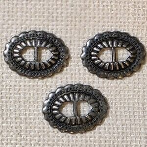 Vintage Silver Concho Set